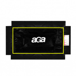 Aga Husă pentru arcuri pentru trambulină dreptunghiulară 244x335 cm Negru/Galben