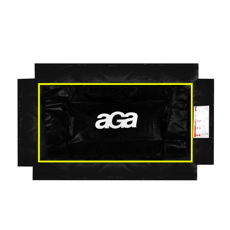 Aga Husă pentru arcuri pentru trambulină dreptunghiulară 244x335 cm Negru/Galben