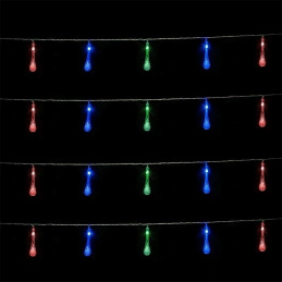 E23B LAMPKI CHOINKOWE SOPLE KROPLE RGB