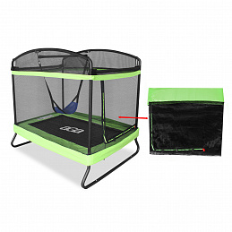 Aga Plasă de protecție pentru trambulină dreptunghiulară 122x183 cm Verde deschis