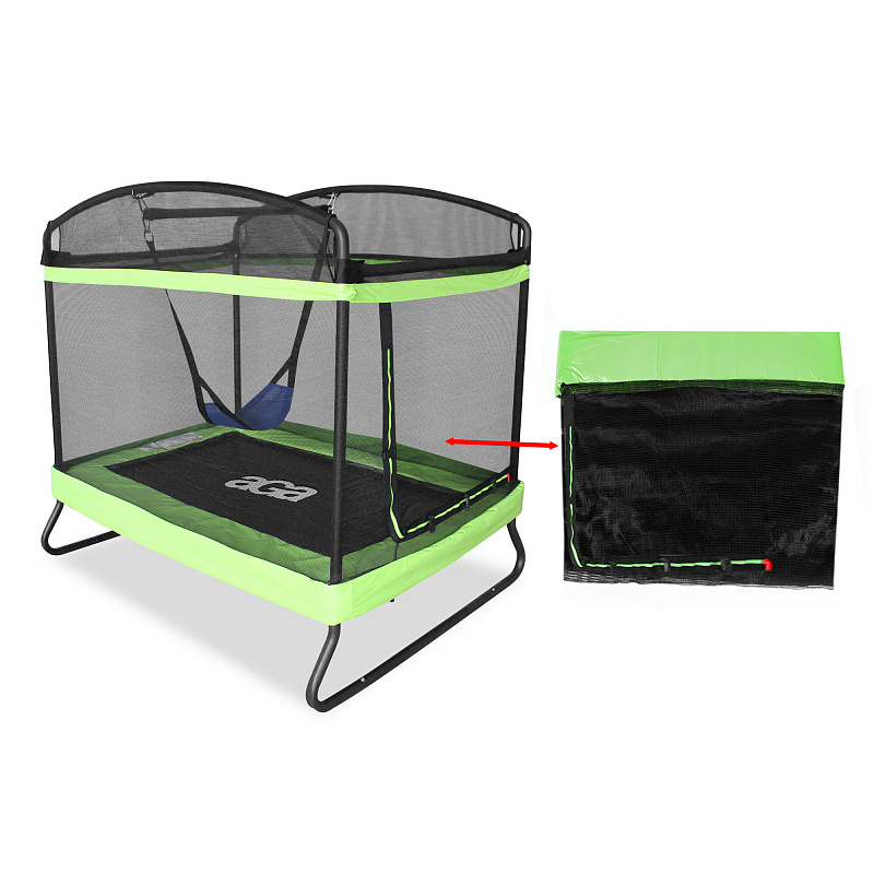Aga Plasă de protecție pentru trambulină dreptunghiulară 122x183 cm Verde deschis