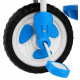 tricicletă pentru copii Elephant Blue + sunete + copertină + barieră + suport pentru picioare + mâner + schiuri + spațiu de depozitare