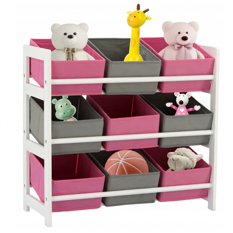 Aga Organizator pentru copii cu 9 cutii 65x28x60 cm