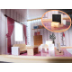 Aga MDF Căsuță pentru păpuși cu mobilier 78cm LED Negru