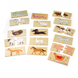 Bigjigs Toys Puzzle Didactic Animale¨2DZ159 - II. CALITATE