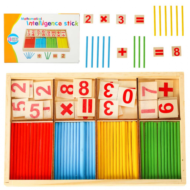 Set educațional Aga Abac din lemn