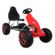 Kart mare cu pedale Puternic pentru copii Roșu + sarcină de 100 kg + roți EVA + Frână de mână + Scaun sport