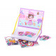 Aga Puzzle magnetic de îmbrăcat păpuși 51 de piese Roz.