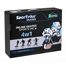 Set de role 4 în 1 Patine pentru copii Mărimea 34-38 Albastru 6SAF048 - CALITATEA a II-a