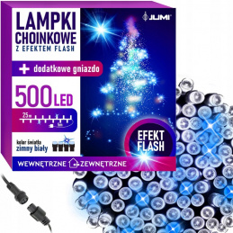 Iluminat de Crăciun pentru brad 500 LED alb rece FLASH