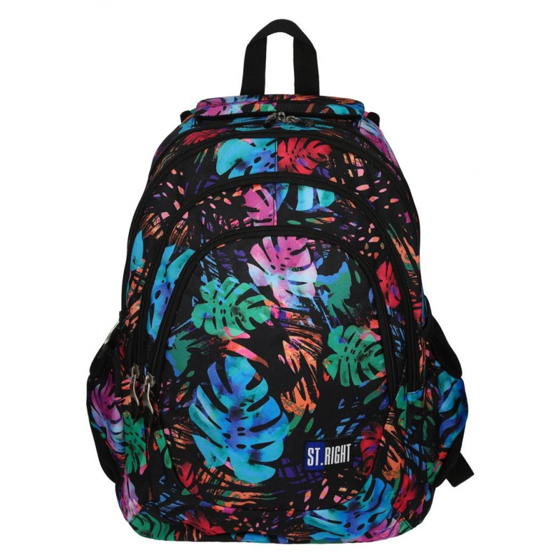 St.RIGHT Rucsac școlar cu patru compartimente Exotic Garden