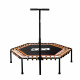 Aga FITNESS Trambulină 130 cm Portocalie + mâner