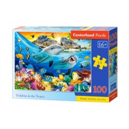 Puzzle 100 buc. Delfinii din Tropice universal