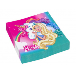 Șervețele de hârtie Barbie 33x33cm 20 bucăți