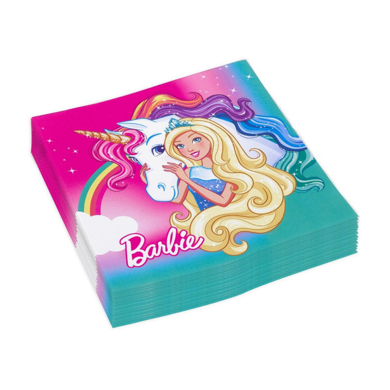 Șervețele de hârtie Barbie 33x33cm 20 bucăți