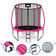 Aga SPORT EXCLUSIVE Trambulină 250 cm Roz + plasă de protecție + scară - CALITATEA a II-a