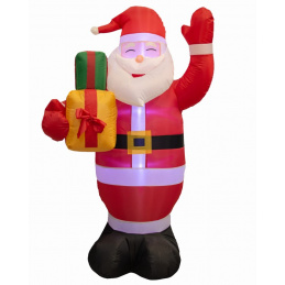 Moș Crăciun gonflabil cu iluminare LED - 150 cm