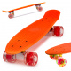 Aga Frisbee skateboard roți LED portocalii