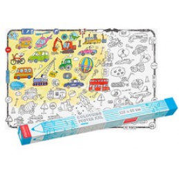 MONUMI XXL planșe de colorat pentru podea - Vehicule 4+