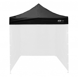 Aga Acoperiș pentru stand de vânzare 2x2m Negru