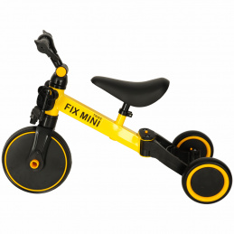 Aga Trike Fix Mini tricicletă de alergare 3în1 cu pedale galbenă