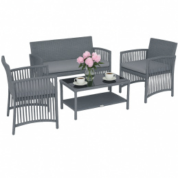 Mobilier pentru terasă - masă, canapea, 2 fotolii