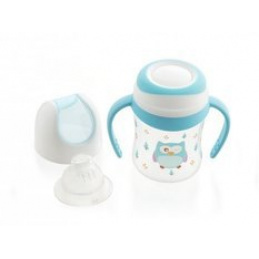 Căniță cu cioc 4m+ 120ml LULABI Bufniță