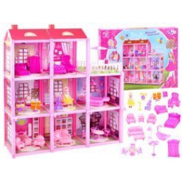 Casă mare + păpușă și mobilier Vilă pentru păpuși ZA3075 universal Casă mare + păpușă și mobilier Vilă pentru păpuși ZA3075 universal