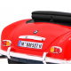 BMW 507 Retro mașinuță electrică pentru copii roșie + LED audio + telecomandă + piele ecologică + EVA + pornire lentă