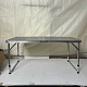 Aga Masă de camping pliabilă 120x60x54/60/70 cm Gri