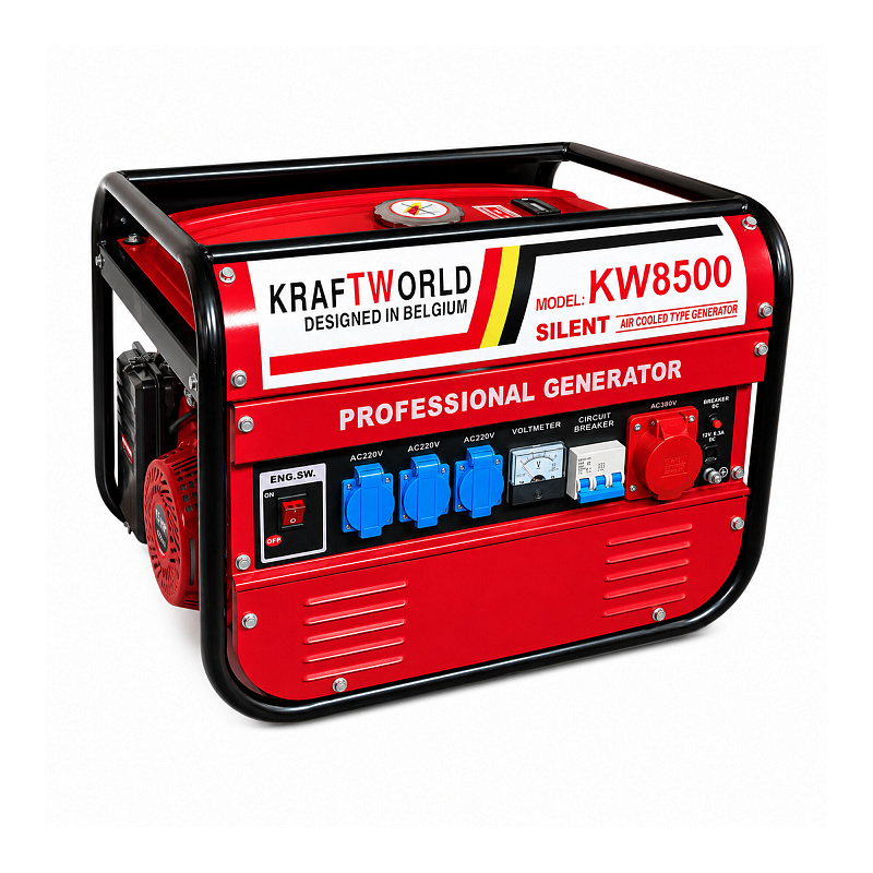 KraftWorld Generator pe benzin trifazat KW-8500 2 kW
