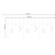 Cortină luminoasă stea, lună 138 LED alb rece ISO 11330
