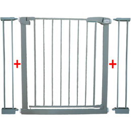 POARTĂ DE SIGURANȚĂ S2 GRI pentru scări, uși 79-105 cm de protecție cu presiune