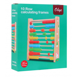 Abac din lemn pentru copii 3+ Învățarea numărării până la 100 Bile colorate