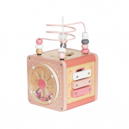 Aga4Kids Cub de activități din lemn MR6153 Roz