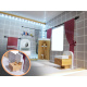 Aga MDF Căsuță pentru păpuși cu mobilier 78cm LED Negru