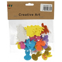 Autocolante colorate din spumă pentru Paște