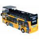 Autobuz metalic etajat ZA2094 - galben