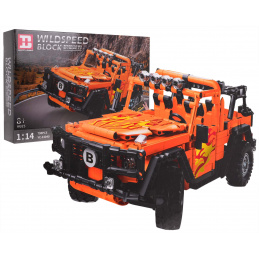 Set de Cărămizi Mașină Off-Road Portocalie R/C 790 buc.