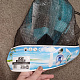 Masca de snorkeling cu față întreagă Aga L/XL Negru/Albastru 6SAF039 - II. CALITATE