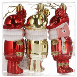 Decorațiuni de Crăciun soldăței 3 bucăți pentru sărbători