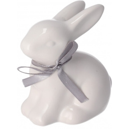 Iepuraș ceramic de pus cu fundiță