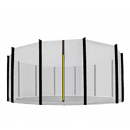 Aga Plasă de protecție 518 cm pentru 12 bare Negre / Negru
