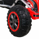 Kart mare cu pedale Puternic pentru copii Roșu + sarcină de 100 kg + roți EVA + Frână de mână + Scaun sport