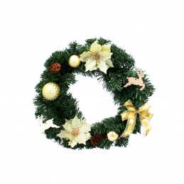 Coroniță de Crăciun Aga 40 cm Aurie Coroniță de Crăciun Aga 40 cm Aurie