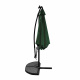 Umbrelă de grădină Aga 300 cm Verde închis cu iluminare LED