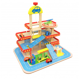 Aga4Kids Garaj din Lemn cu Patru Etaje MR6104