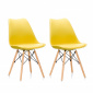 Aga 2x Scaun de masă MR2035 Galben