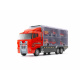 Aga Vehicul de transport TIR + mașini de pompieri din metal