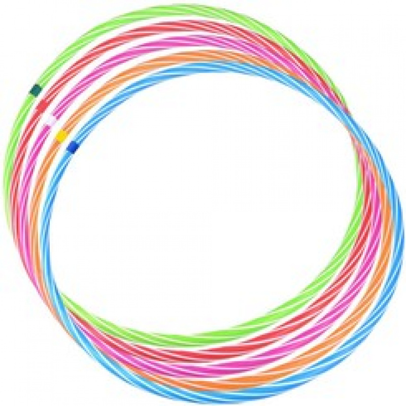 Hula Hoop colorat pentru copii cu diametrul de 60 cm SP0735